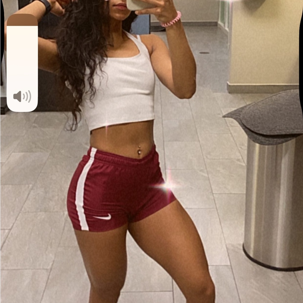 Nike Women's Maroon Athletic Shorts